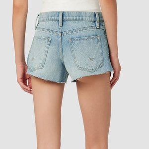 NWT Hudson Lori High-Rise Jean Short Distressed Denim Vintage Style
